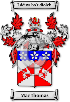 Mac thomas Family Crest Download (JPG) Legacy Series - 600 DPI